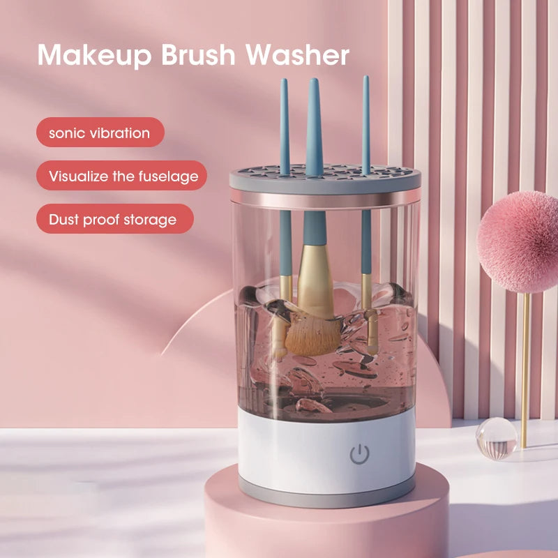 Automatic Makeup Brush Cleaner