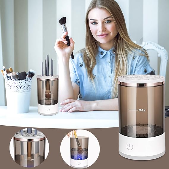 Automatic Makeup Brush Cleaner